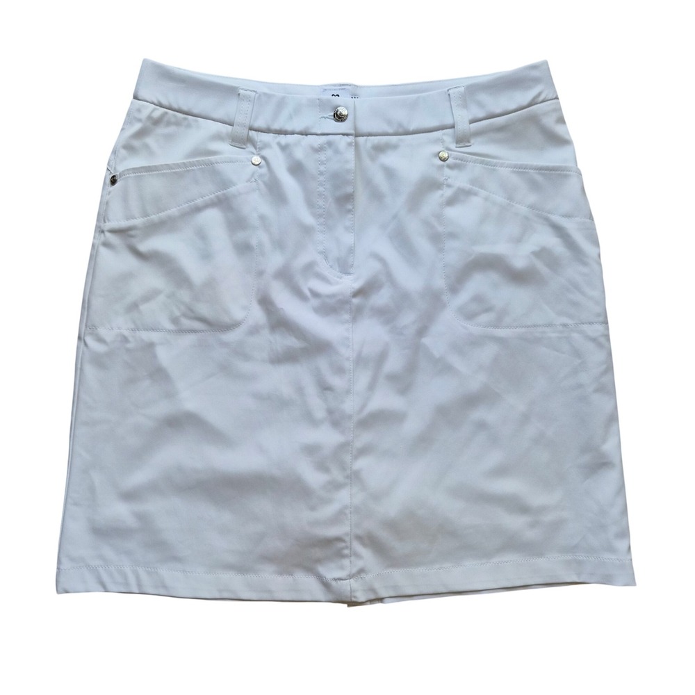 Daily Sports Sweden Womens White Golf Skort Size 10 Performance Active Skirt